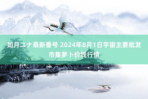 如月ユナ最新番号 2024年8月1日宇宙主要批发市集萝卜价钱行情