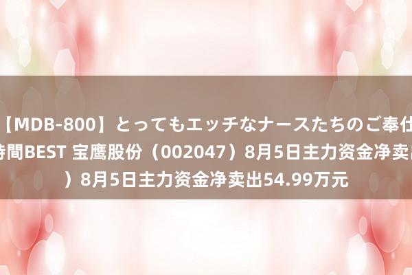 【MDB-800】とってもエッチなナースたちのご奉仕SEX 30人4時間BEST 宝鹰股份（002047）8月5日主力资金净卖出54.99万元