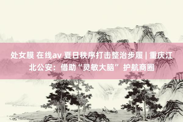 处女膜 在线av 夏日秩序打击整治步履 | 重庆江北公安：借助“灵敏大脑” 护航商圈